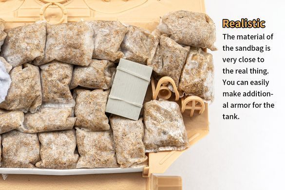 Набір для імітації мішків з піском для масштабу 1/35 (40 шт), LIANG 0511