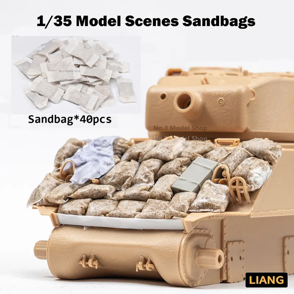 Набір для імітації мішків з піском для масштабу 1/35 (40 шт), LIANG 0511