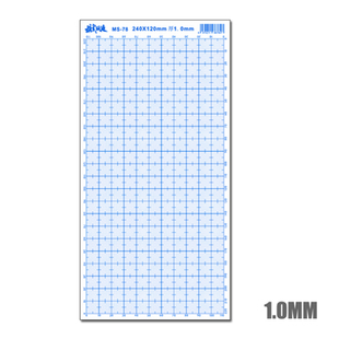 Лист ABS пластику 1,0 мм з міліметровою розміткою (120*240мм), Prime Model MS078-10