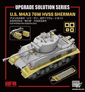 Фототравлення для M4A3(76W) HVSS Sherman в 1/35 (для RFM RM-5028/RM-5042), RFM RM-2002