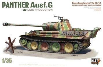 Збірна модель 1/35 Panther Ausf.G пізніх серій - Super Blitz, Takom 35001