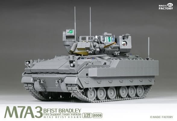 Збірна модель 1/35 M7A3 BFIST Bradley бойова машина управління вогнем, Magic Factory 2006