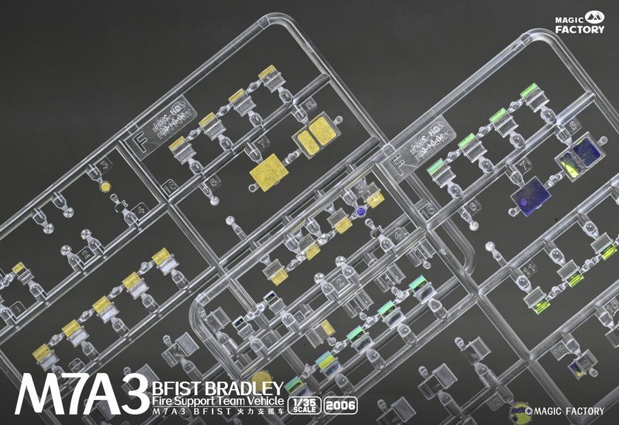 Збірна модель 1/35 M7A3 BFIST Bradley бойова машина управління вогнем, Magic Factory 2006