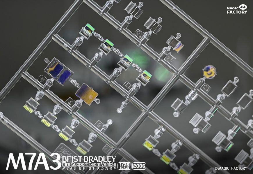 Збірна модель 1/35 M7A3 BFIST Bradley бойова машина управління вогнем, Magic Factory 2006