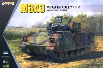 Збірна модель 1/35 M3A3 Bradley CFV бойова машина піхоти, з траками T-161, Kinetic K61014