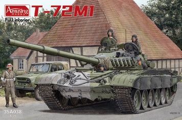 Збірна модель 1/35 Т-72M1 основний бойовий танк, з повним інтер'єром, Amusing Hobby 35A038