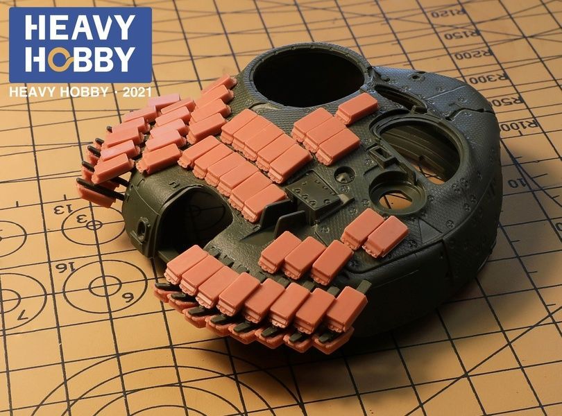 Набір блоків динамічного захисту Контакт-1 (3D друковані) 137 шт. в 1/35, Heavy Hobby HH-35017