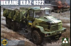 Takom 2022 1/35 Український вантажний бортовий автомобіль КрАЗ-6322 пізніх випусків