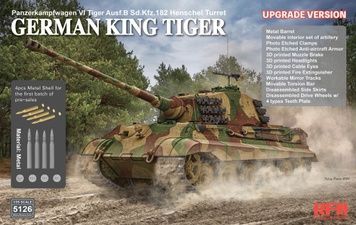 Збірна модель 1/35 Sd.Kfz.182 King Tiger з баштою Henschel, покращена версія, RFM RM-5126