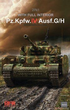 Збірна модель 1/35 Pz.Kpfw.IV Ausf.G/H, з повним інтер'єром та робочими траками, RFM RM-5055