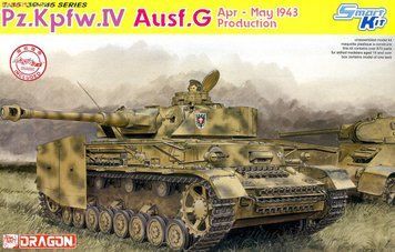 Збірна модель 1/35 Pz.Kpfw.IV Ausf.G випуску квітня-травня 1943 р., Dragon 6594