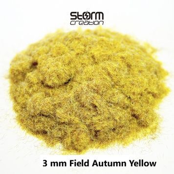 Трава (флок) 3мм - польова жовта осіння трава (Field Autumn Yellow) Storm Creation G3004 (30г)