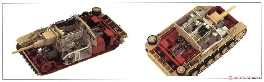 Збірна модель 1/35 StuG.III Ausf. G, ранніх випусків, з повним інтер'єром та робочими траками, RFM RM-5073